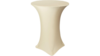 Linen: Spandex Cocktail Table Cover 30" - Ivory rental in N. Virginia-DC, VA