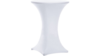 Linen: Spandex Cocktail Table Cover 24" - White rental in N. Virginia-DC, VA
