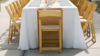 Natural Wooden Folding Chair With Ivory Padded ... rental in N. Virginia-DC, VA