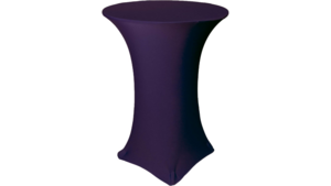 Linen: Spandex Cocktail Table Cover 30" - Purple rental N. Virginia-DC, VA