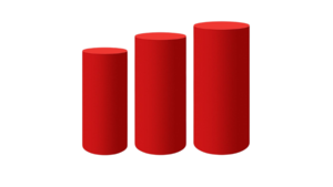 Red Spandex Cylinder Pedestal Stand Covers rental N. Virginia-DC, VA