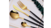 Black & Gold Dinner Fork rental in Greater Northern Michigan, MI