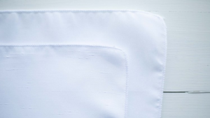 Shantung Reversible White Napkin rental Greater Northern Michigan