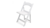 White Resin Folding Chair rental in Greater Northern Michigan, MI