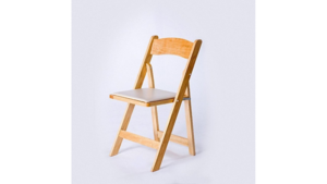 Natural Wood Folding Chair rental Greater Northern Michigan