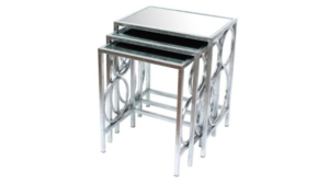 Silver Mirrored Side Tables rental Greater Northern Michigan
