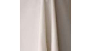 Ivory 132" Round Tablecloth rental Orlando, FL
