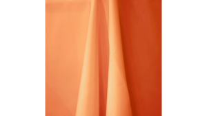 Orange 132" Round Tablecloth rental Orlando, FL