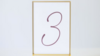 Gold Rim Table Number Stands rental in Greater Northern Michigan, MI