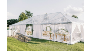 Clear Tent 40x100 rental Lafayette, IN
