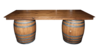 Bar - 6ft Wine Barrel Bar - (2 Barrel + Top) rental in San Antonio, TX