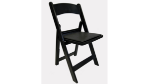 Folding Black Garden Chair w/ Black Cushion rental San Antonio, TX