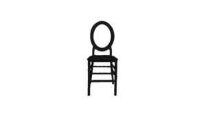 Oval Back Chair Black rental Lafayette, IN