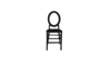Oval Back Chair Black rental in Lafayette, IN