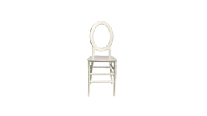 Oval Back Chair White rental Lafayette, IN
