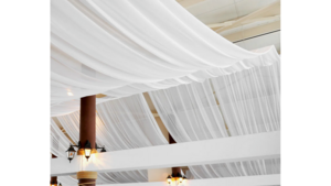 White Chiffon, 5X14 rental Lafayette, IN