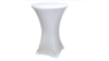 White Spandex, fitted for 30" round hiboy rental in Lafayette, IN