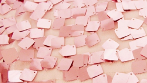 Dazzle Square Sequin - Blush Rose - 8 x 108 (Sash) rental San Antonio, TX