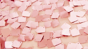 Dazzle Square Sequin - Blush Rose - 90x156 rental San Antonio, TX