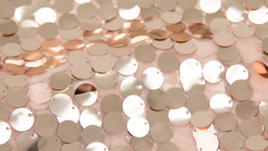 Payette Sequin - Blush/Rose Gold - 108x132 rental San Antonio, TX