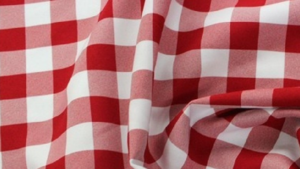 Gingham Check - Red & White - 6 x 108 (Sash) rental San Antonio, TX