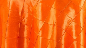 Pintuck - Hot Orange - 6 x 108 (Sash) rental San Antonio, TX