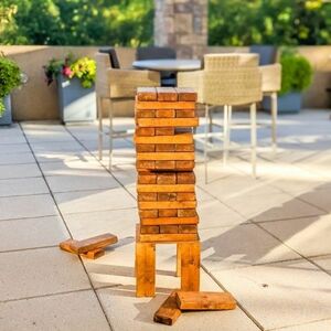 Giant Stained Jenga rental Houston, TX