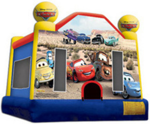 Bounce House with Cars Panel  rental San Antonio, TX