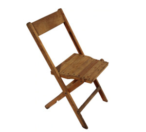 Wood Slatted Folding Chair rental San Antonio, TX