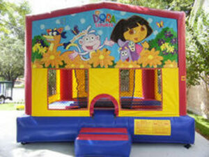 15x15 Bounce House with Dora Panel rental San Antonio, TX