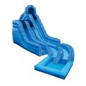 Blue Ice Waterslide with Pool rental San Antonio, TX