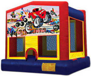 13x13 Bounce House with Monster Truck Panel rental San Antonio, TX