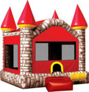 15x15 Brick Castle Bounce House rental San Antonio, TX