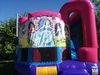 Pink Bounce House Combo with Disney Princess Panel rental in Houston, TX
