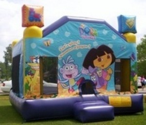 15x15 Dora Bounce House rental Houston, TX