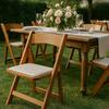 Natural Folding Chair rental in Dallas-Ft. Worth, TX