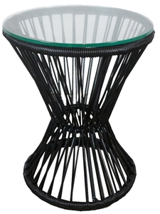 Black PVC Cord Side Table rental Los Angeles, CA